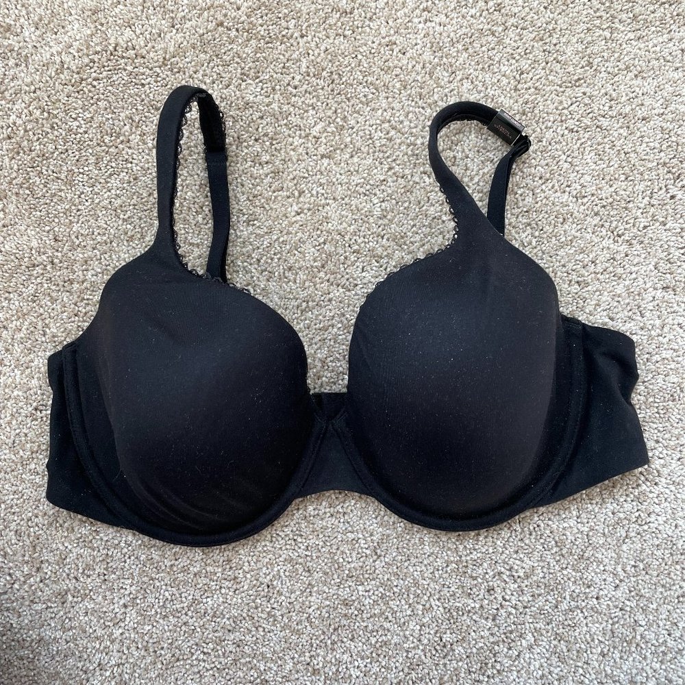 NWT Victoria's Secret Padded Perfect Coverage Bra, Black, 36D